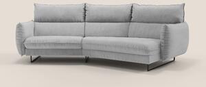 Monamour divano moderno angolare con opzione relax elettrico in microf