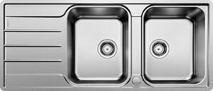 Blanco Lemis 8 - Lavello, 1160x500 mm, con comando di scarico, acciaio inox spazzolato 523037