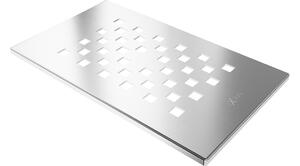 Mexen Hugo copertura per piatto doccia, inox - 42910001