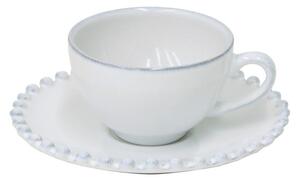Tazzina per espresso bianca in gres 90 ml Pearl – Costa Nova
