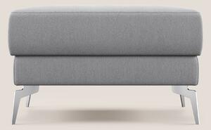 Star Pouf con piedini alti in tessuto smacchiabile T05 grigio