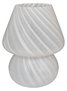 Lampada da tavolo LED bianca con paralume in vetro (altezza totale 19,5 cm) Alton – House Nordic