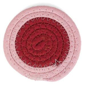 Set di sottobicchieri rosa in tessuto 4 pz Piff – ONA