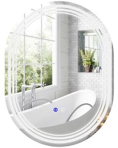 Specchio Bagno con LED 80x60 cm Antiappannamento e Interruttore Touch