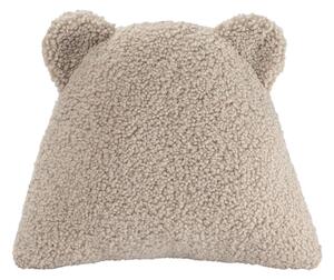 Cuscino per divano da bambini marrone chiaro con rivestimento in bouclé Bear – Wigiwama