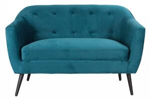 Divano 2 Posti 125x85x65 cm in Velluto Marte Ottanio