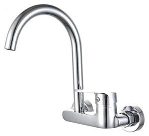 Rubinetto da cucina a parete per acqua calda e fredda