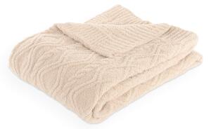 Coperta avorio in micropile 130x170 cm Aspen – Tiseco Home Studio