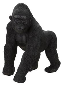 Statua Gorilla 35x37,5x21,5 cm in Poliresina Nero
