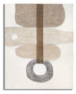 Dipinto su Tela Stony 80x100x2,8 cm Cornice in Legno di Pino Multicolor