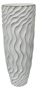 Vaso Alto 35x90x35 cm in Poliresina Bianco
