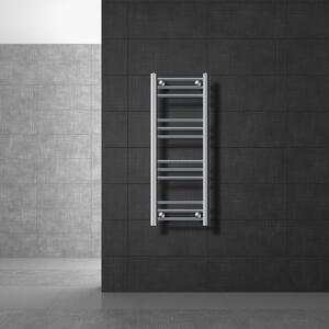 LuxeBath radiatore per bagno - 300 x 800 mm - cromo - diritto con attacco laterale - radiatore scaldasalviette asciugasalviette, senza elemento riscaldante
