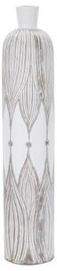 Vaso Atene 15,5x74x15,5 cm in Poliresina Bianco
