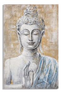 Dipinto su Tela Buddha Light 80x120x3 cm Cornice in Legno di Pino Multicolor