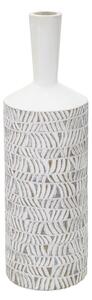 Vaso Nairobi Bottle 15x49,5x15 cm in Poliresina Bianco
