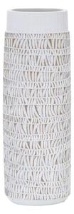Vaso Nairobi Oval 19x50x12 cm in Poliresina Bianco