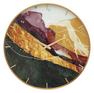Orologio da Parete Mity 5x60x5 cm in Vetro MDF e Metallo Multicolor