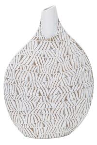 Vaso Nairobi 30,5x46,5x11,5 cm in Poliresina Bianco