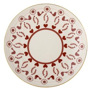 Piatto da dolce color crema in gres a tema natalizio ø 16 cm Jolly – Bloomingville