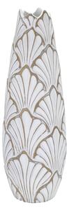 Vaso Panama 18,5x55x18,5 cm in Poliresina Bianco
