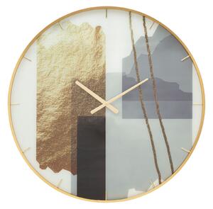 Orologio da Parete Motif 5x80x5 cm in Vetro MDF e Metallo Multicolor