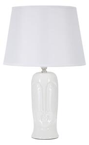 Lampada da Tavolo Statua 30x46x30 cm in Ceramica Bianco