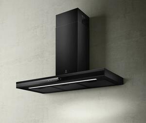 Elica Cappa Cucina Aspirante / Filtrante a Parete Larghezza 90 cm Profondit 46 cm colore Nero - ADELE BL MAT/A/90