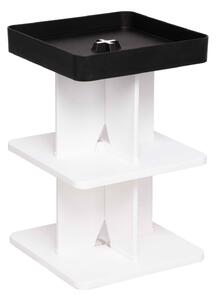 Tavolino Moderno 40x40x60,5 cm in Polipropilene Rigido Nero