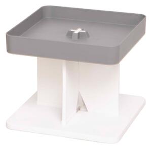 Tavolino Moderno 40x40x33,5 cm in Polipropilene Rigido Grigio