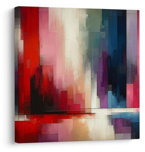 Quadro su tela – Dinamica di verticali colorate