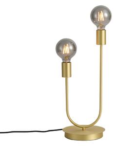 Lampada da tavolo Art Déco ottone 2 luci - Tuning