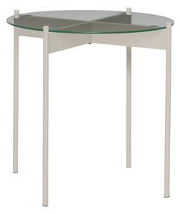 Tavolino rotondo con piano in vetro ø 45 cm Beam - Hübsch