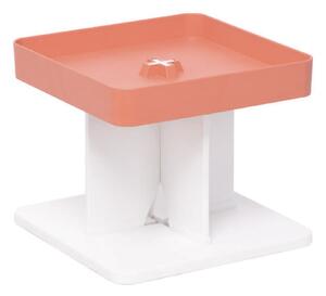 Tavolino Moderno 40x40x33,5 cm in Polipropilene Rigido Rosso