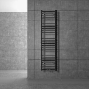 LuxeBath radiatore bagno Sahara, 300x1400 mm, antracite, diritto con attacco centrale, senza elemento riscaldante