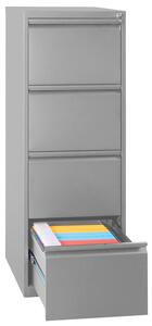Classificatore 4 Cassetti 46x62x132 cm in Metallo Grigio