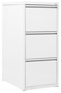 Classificatore 3 Cassetti 46x62x101,2 cm in Metallo Bianco