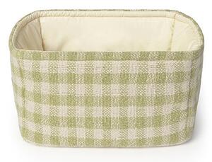 Cesta per giochi da bambino verde chiaro in tessuto 30x20x20 cm Swan Matcha – Lorena Canals