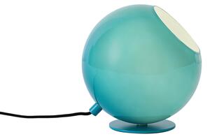 Lampada da tavolo retrò blu con vetro - Mabel
