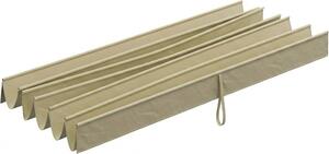 VivaGarden Copertura Pergola 4x3 m in Poliestere Traspirante Beige con 10 Fori di Drenaggio