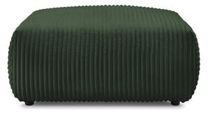 Poggiapiedi in verde scuro con rivestimento in velluto a coste Lucien – Bobochic Paris