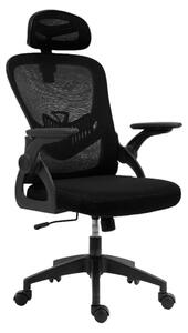 Sedia da ufficio ergonomica con altezza regolabile e braccioli pieghevoli