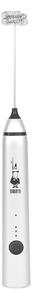 Bialetti Frullino Montalatte Whipper Regolabile su 3 Livelli con Doppia Frusta Ricarica USB colore Inox - WHIPPER PRO SILVER