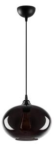 Lampadario nero con paralume in vetro ø 27 cm Smoked – Opviq lights