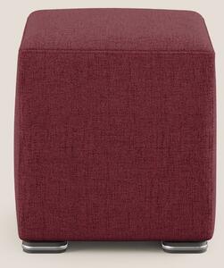Cube pouf in tessuto morbido impermeabile T03 rosso