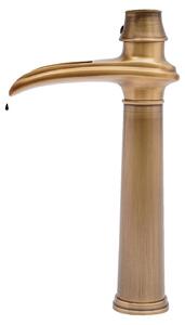 Rubinetto per lavabo, a soffitto, monocomando, oro