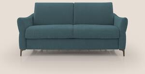 Dalia divano letto con materasso H18 cm e piedi alti in raffinato tess