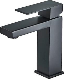 Rubinetto per lavabo, montato a soffitto, monocomando, nero corto