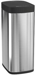 HOMCOM Pattumiera automatica 50 L con sensore di movimento, a batterie, argento | Aosom Italy