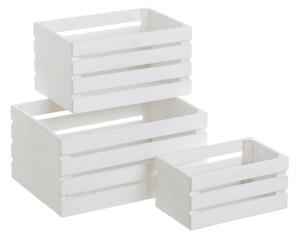 Scatole in set bianche 3 pz 31x23x15 cm – Casa Selección