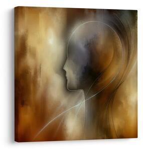 Quadro su tela – Profilo misterioso nelle ombre